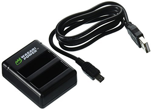 Wasabi Power Dual Battery Charger for GoPro HERO4 and GoPro AHDBT-401, AHBBP-401