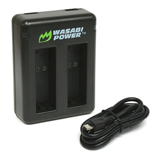 Wasabi Power Dual Battery Charger for GoPro HERO6, HERO 6, HERO 5, HERO5 Black