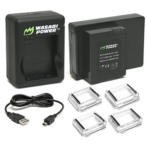 Wasabi Power Extended Battery for GoPro HERO3, HERO3+ (with Dual Charger and Backdoors)