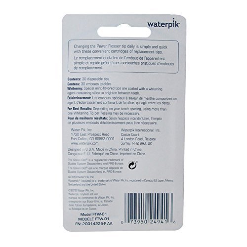 Water Pik Whitening Power Flosser Replacement Tips (Pack of 1) 