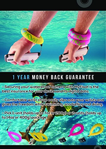 Waterproof Camera Float MyFloat (1-unit Package Pink) Camera Floating Wrist Strap for Your Underwater Camera Compatible with Most Waterproof Cameras, Marine Binoculars, Camcorders and Phones