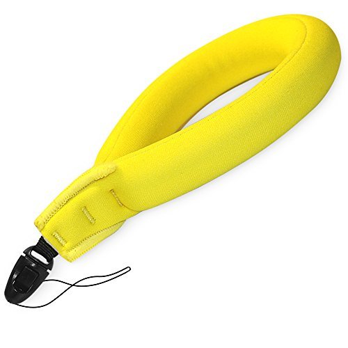 Waterproof Camera Float , TETHYS [Buoyance Series] Waterproof Float Strap for Underwater Camera and Waterproof Life Pouch Case - Universal Floating Wristband/Hand Grip Lanyard Works with GoPro, Nikon, Canon, Sony,Pentax,Camcorders,Panasonic, Keys and Sunglass -[ Yellow]