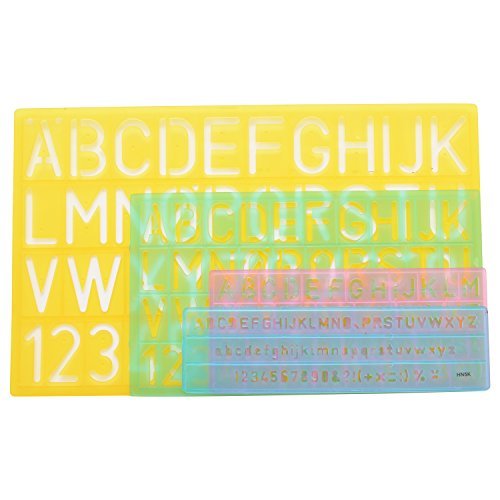 Westcott Letter Stenciling Guides (4 sizes)