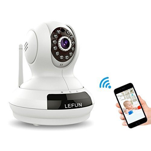 WiFi Camera, LeFun Wireless Surveillance Camera IP Cam Nanny Cam with Pan Tilt Zoom Motion Detect Two Way Audio Night Vision Remote Control 2.4G WiFi for Baby Monitor and Wireless Security Camera