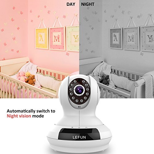 WiFi Camera, LeFun Wireless Surveillance Camera IP Cam Nanny Cam with Pan Tilt Zoom Motion Detect Two Way Audio Night Vision Remote Control 2.4G WiFi for Baby Monitor and Wireless Security Camera