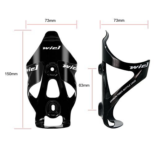 Wiel Full Carbon Fiber Bicycle Bike Light Drink Water Bottle Cage Holder