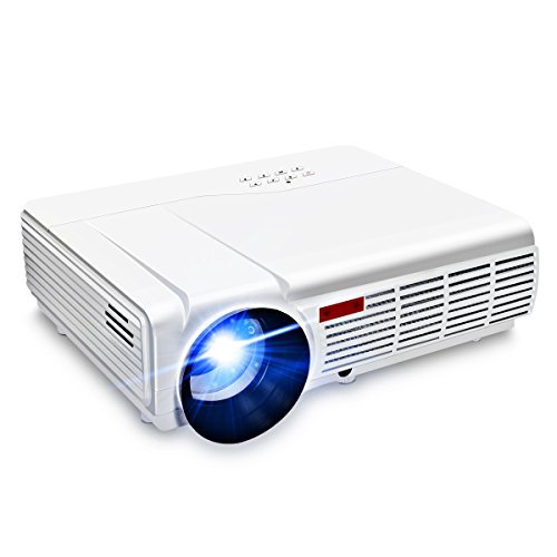 Wifi Projector,ELEGIANT 3000 Lumens Long life LED Full HD LED Home Cinema TV Projector Lcd Multimedia Video Game Projectors Support 1080P HDMI USB VGA AV TV Interface