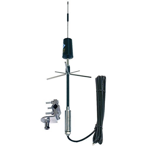 Wilson Electronics Trucker Spring-Mount Antenna with 13.5 - Feet Rg58 Cable and Sma Male Connector - Retail Packaging - Black