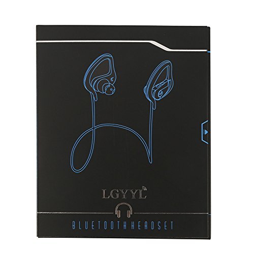 Wireless Headphones LGYYL Bluetooth Earbuds with Mic Best Sport Headsets Sweatproof Earphones Over Ear HD Stereo for Running Gym Workout Voice Prompt&Control Work 8Hours for iPhones Android Phones