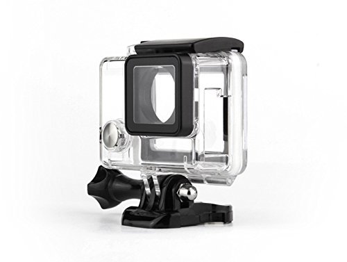 WiserElecton Side Open Skeleton Housing For GoPro Hero4 Hero3+ Hero 3 cameras With Bacpac Touched Panel LCD Screen Protective backdoor and lens