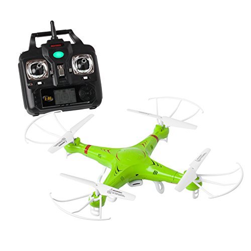 X5C RC Quadcopter Drone with 720p HD Camera and Headless Mode - 6 Axis Gyro RTF Includes EXTRA X5C RC Drone Battery to Double Flight Time