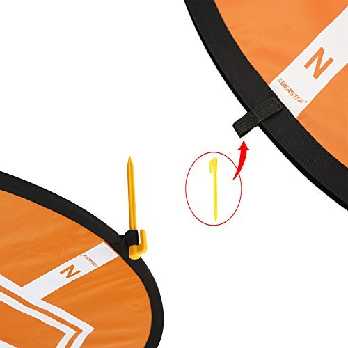 XBERSTAR Double Side Day&Night Foldable Apron Landing Pad for DJI Mavic Pro Inspire 1 Phantom4 3 Quadcopter RC Drone Portable Fast-fold launch helipad