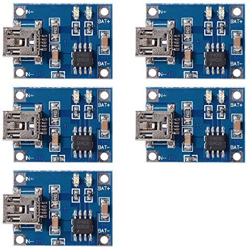 XCSOURCE 5X Mini USB 5V Micro USB1A Lithium Battery Charging Board Module Linear Charger Board TP4056 TE106