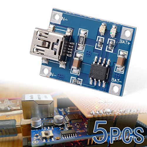 XCSOURCE 5X Mini USB 5V Micro USB1A Lithium Battery Charging Board Module Linear Charger Board TP4056 TE106