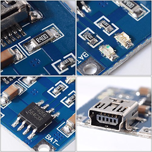 XCSOURCE 5X Mini USB 5V Micro USB1A Lithium Battery Charging Board Module Linear Charger Board TP4056 TE106