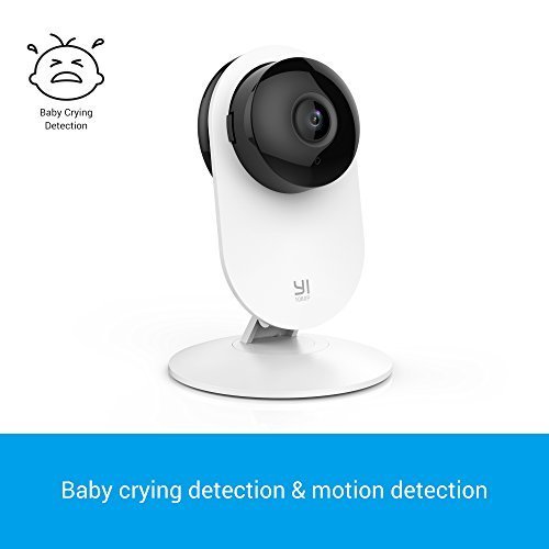 YI 1080p Home Camera, Indoor Wireless IP Security Surveillance System with Night Vision for Home / Office / Baby / Pet Monitor-Cloud Service Available