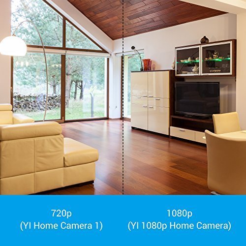 YI 1080p Home Camera, Indoor Wireless IP Security Surveillance System with Night Vision for Home / Office / Baby / Pet Monitor-Cloud Service Available