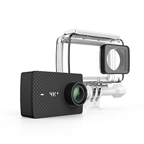 YI 4K+/60fps Action Camera with Waterproof Case, Plus Voice Control, Live Streaming, and 12MP RAW image (Black)
