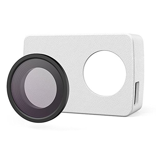 YI 4K Action Camera Protective Lens + Leather Case White