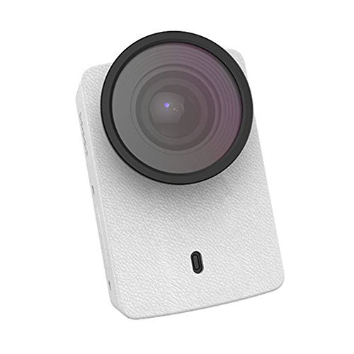 YI 4K Action Camera Protective Lens + Leather Case White