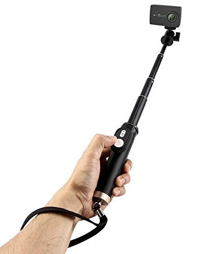 YI 4K Action Camera with Selfie Stick & Bluetooth Remote (US Edition) Night Black