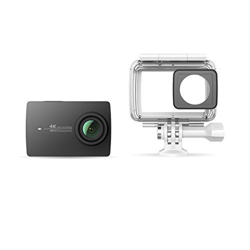 YI 4K Action Camera with Waterproof Case 32G Memory Card Included Night Black