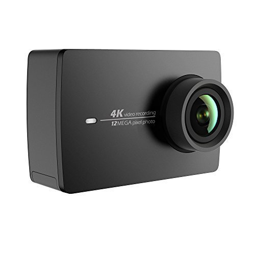 YI 4K Action and Sports Camera, 4K/30fps Video 12MP Raw Image with EIS, Live Stream, Voice Control - Black