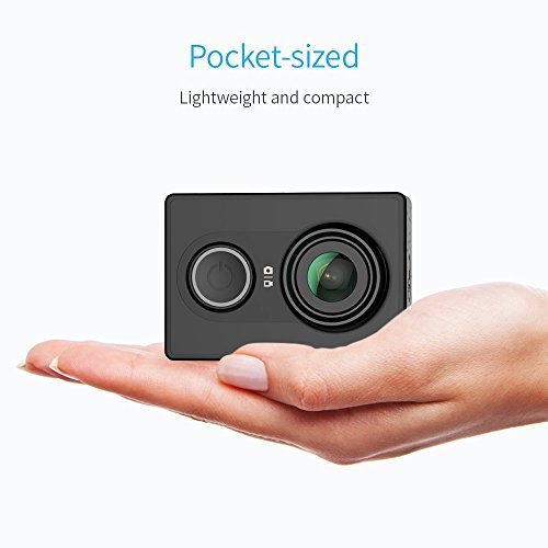 YI 88001 16MP Action Camera with High-Resolution WiFi and Bluetooth, Black