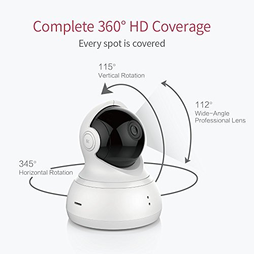 YI Dome Camera, 1080P HD Indoor Cam with Wireless IP Security Surveillance System & Night Vision - White (US Edition)