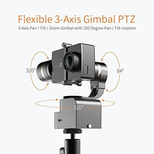 YI Gimbal 3-Axis Handheld Stabilizer for Yi Lite, 4K, 4K+ and other Action Cameras (Gimbal Only)