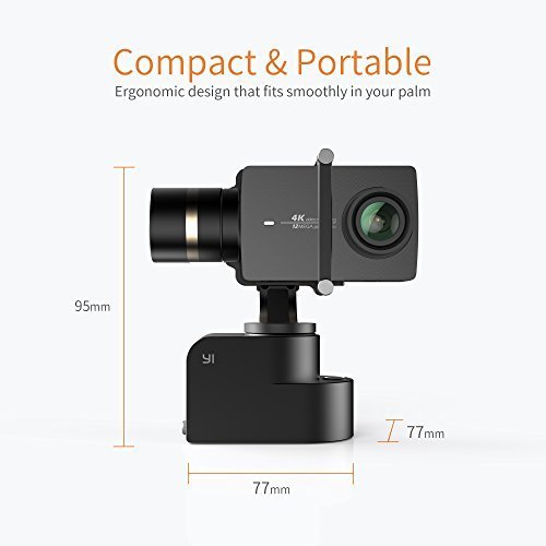 YI Gimbal 3-Axis Handheld Stabilizer for Yi Lite, 4K, 4K+ and other Action Cameras (Gimbal Only)