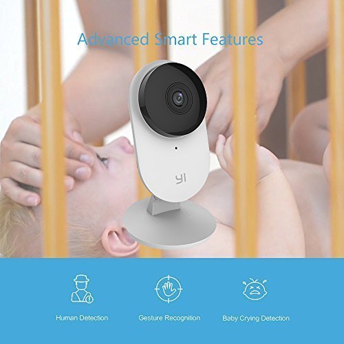 YI Home Camera 2, 1080p Full HD Wireless IP Security Surveillance System with Activity Zone, Human Detection for Indoor, Store, Baby, Pet Monitor - Cloud Service Available