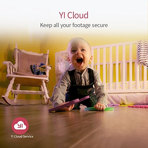 YI Home Camera, Wireless IP Video Suveillance System with Night Vision for Indoor Security, Nursery, Pet Monitor - Cloud Service Available (Black)