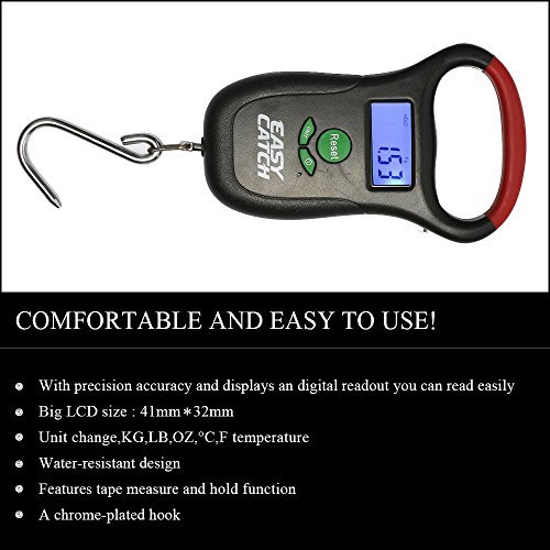 YOGAYET Portable Fish Lip Gripper Grabber Fishing Grip Tackle Pliers Stainless Steel Clip Fish Holder Knife with Scale Ruler