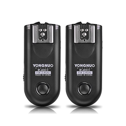 YONGNUO RF-603C-II-C3 Wireless Remote Flash Trigger Kit for Canon 1D 5D 7D 10D 20D 30D 40D 50D