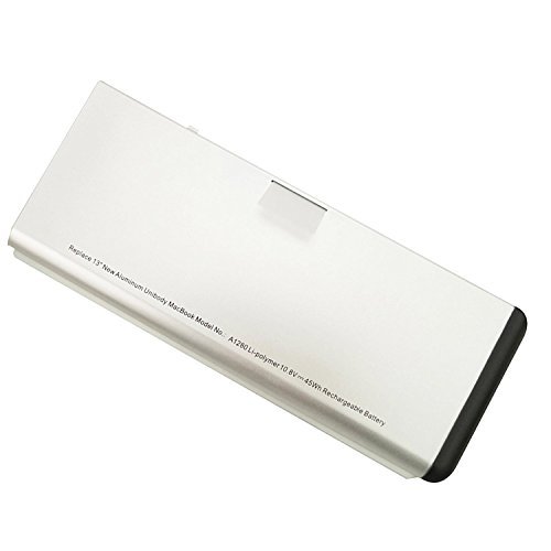 YTech A1280 High Replacement Battery for Apple Macbook 13-Inch 1278 A1280 Aluminum Unibody [2008 Version] MB771LL/A MB467LL/A MB466LL/A [Li-Polymer 6-cell 45Wh]