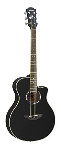 Yamaha APX500III Thinline Cutaway Acoustic-Electric Guitar Bundle with Gig Bag, Tuner, Instructional DVD, Strings, Pick Card, and Austin Bazaar Polishing Cloth - Black