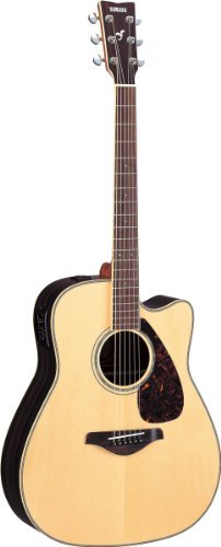 Yamaha FGX730SC Solid Top Acoustic-Electric Guitar - Rosewood, Natural