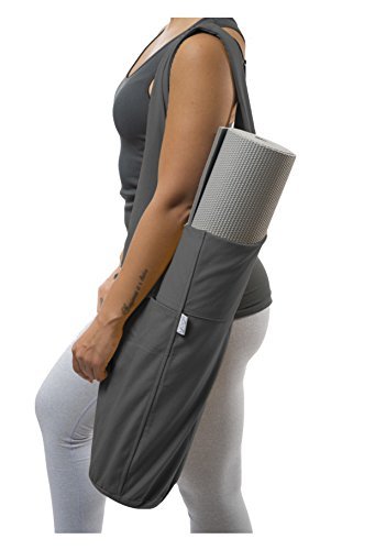 Yoga Mat Bag by Yogiii | The ORIGINAL YogiiiTote | Yoga Mat Tote Sling Carrier w/ Large Side Pocket & Zipper Pocket | Fits Most Size Mats