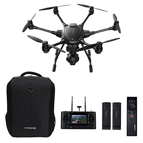 Yuneec Typhoon H Pro Bundle - Ultra High Definition 4K Collision Avoidance Hexacopter Drone with 2 Batteries, ST16 Controller, Wizard and a Backpack