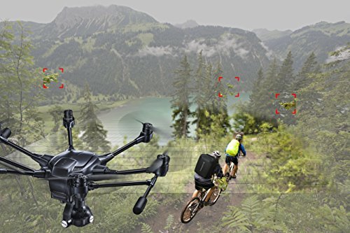 Yuneec Typhoon H Pro Bundle - Ultra High Definition 4K Collision Avoidance Hexacopter Drone with 2 Batteries, ST16 Controller, Wizard and a Backpack