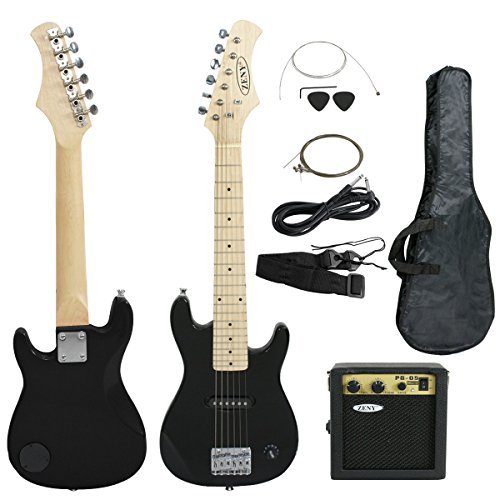 ZENY 30" Kids Electric Guitar with Amp & Much More Guitar Combo Accessory Kit, Black