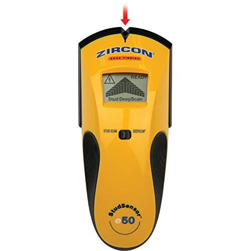 Zircon StudSensor e50-FFP Edge Finding Stud Finder with Live AC WireWarning Detection