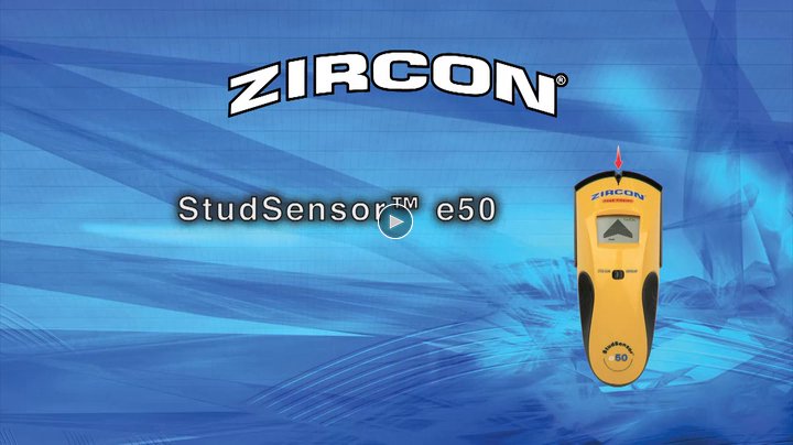 Zircon StudSensor e50-FFP Edge Finding Stud Finder with Live AC WireWarning Detection