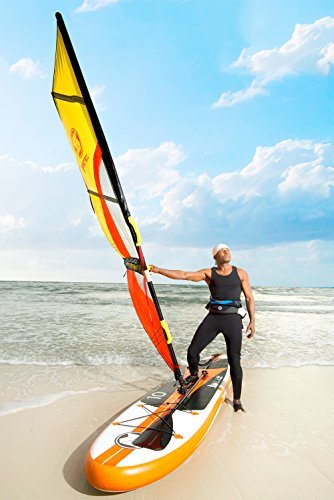 Zray Windsurf SUP Inflatable Stand up Board, Pump/Paddle/Rig/Backpack Included, 6" Thick