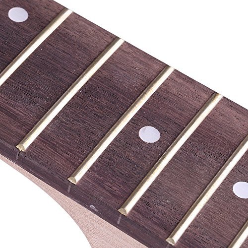 ammoon Tele Style Unfinished DIY Electric Guitar Kit Basswood Body Maple Neck Rosewood Fingerboard