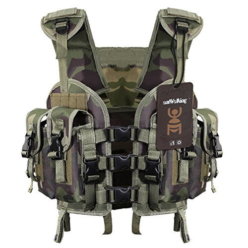 antWalking Hunting CS Palying Vests Seal Modular Load Swat Tactical Vest Free Size For Men & Women