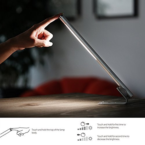 dodocool LED Desk Lamp 5W Rechargeable Detachable Reading Light Dimmable Touch Sensitive Control with Magnetic Base