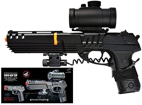 double eagle full size robocop inspired m39 air soft red dot scope and laser m39gl(Airsoft Gun)