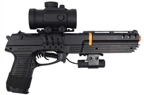 double eagle full size robocop inspired m39 air soft red dot scope and laser m39gl(Airsoft Gun)